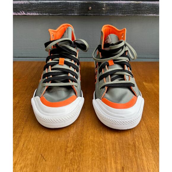 Adidas Originals NIZZA HI DL Youth 6.5 Gray Orange Skate Style GZ2655 - Picture 5 of 8